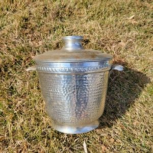 Vintage Nasco hammered aluminum ice bucket